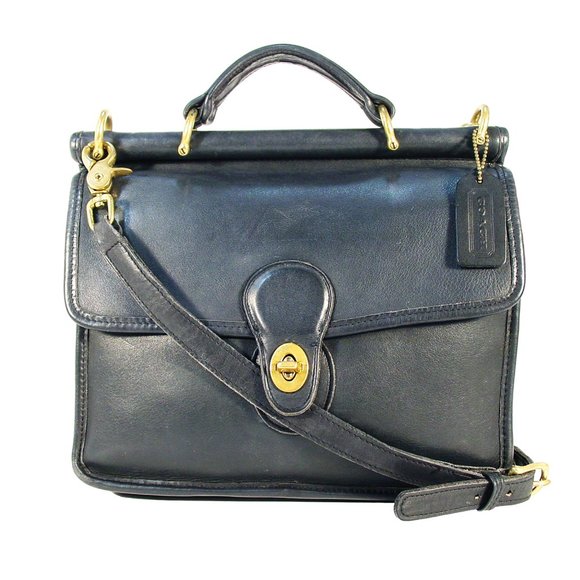 Coach Handbags - COACH Classic Vintage Willis Dowel Bag 9927 Navy